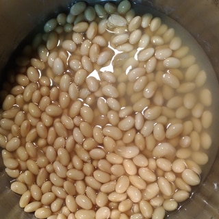 圧力鍋で時短☆便利な大豆の水煮